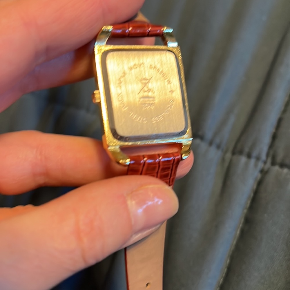 Movt Red Rhinestone Watch - Picture 3 of 3